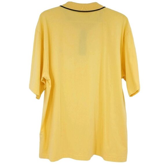 Coolibar UPF 50+ Yellow Polo Shirt Men's XL Short Sleeve Breathable Summer Beach - Picture 2 of 8